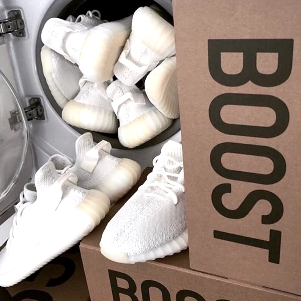 Yeezy 350 V2 Triple White Adidas Sneakers - Picture 7 of 14